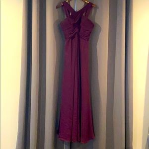Plum bridesmaid’s dress size 16